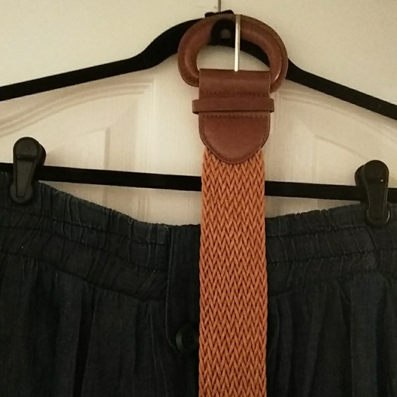 Denim Maxi Skirt with Belt NWT XL - Picture 5 of 5